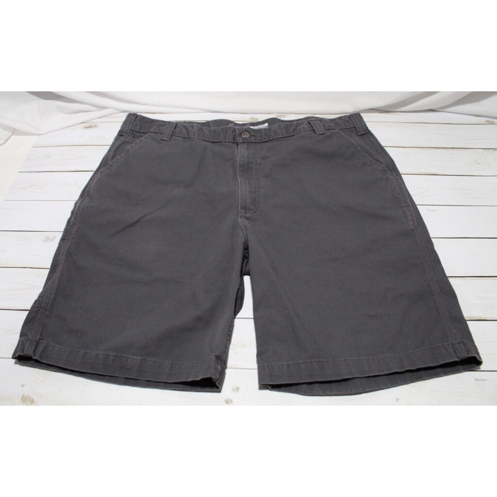 Carhartt Men's (42) Gray Rugged Flex Relaxed Fit Canvas Work Utility Shorts